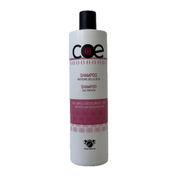 Шампунь для фарбованого волосся з протеїнами шовку COE